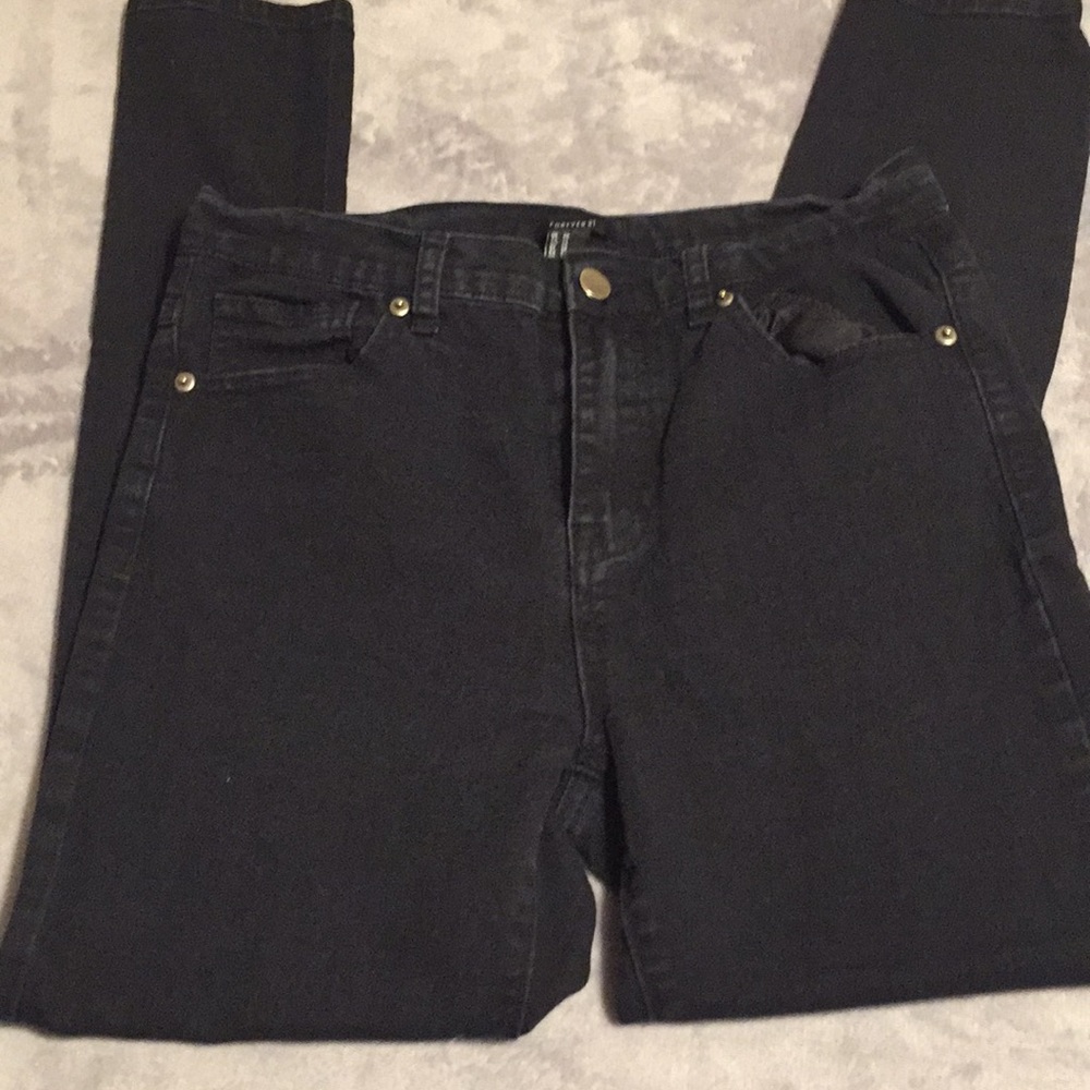 High waist skinny jeans